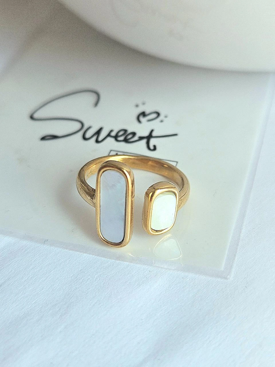 Trendy stainless steel ring – photo 2